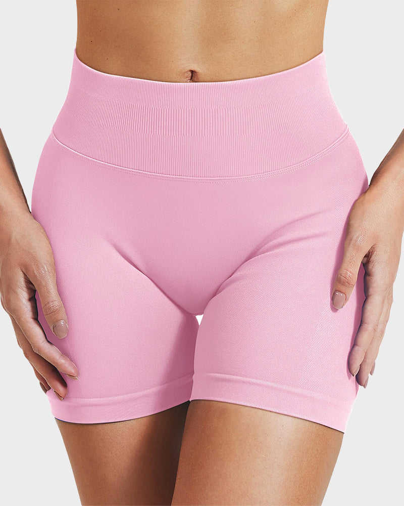 Sculpting High Waist Seamless Yoga Shorts for a Flattering Look