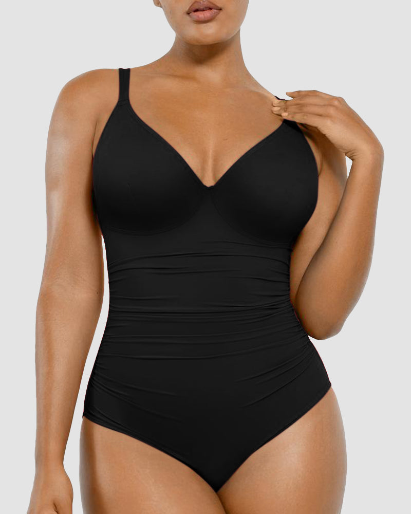 Daring Slim & Sculpt Lace-Up Back Swimsuit for a Flattering Fit
