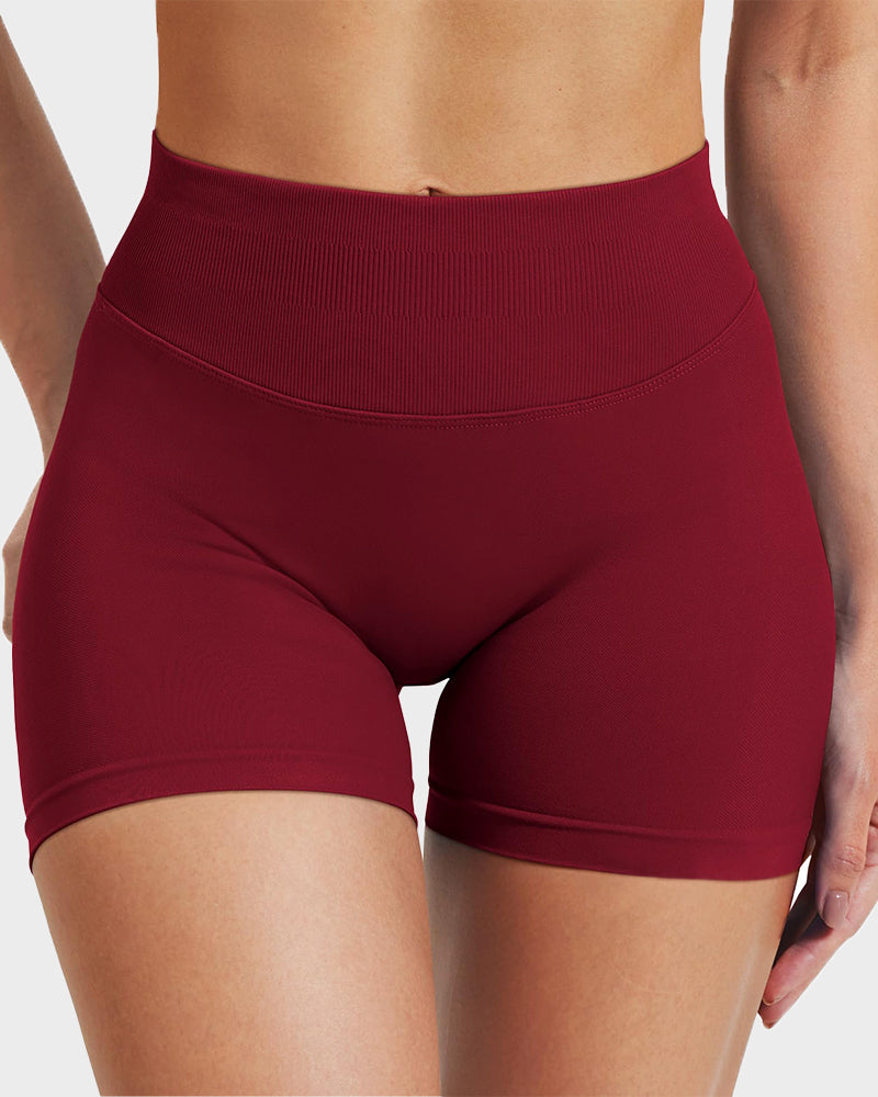Sculpting High Waist Seamless Yoga Shorts for a Flattering Look