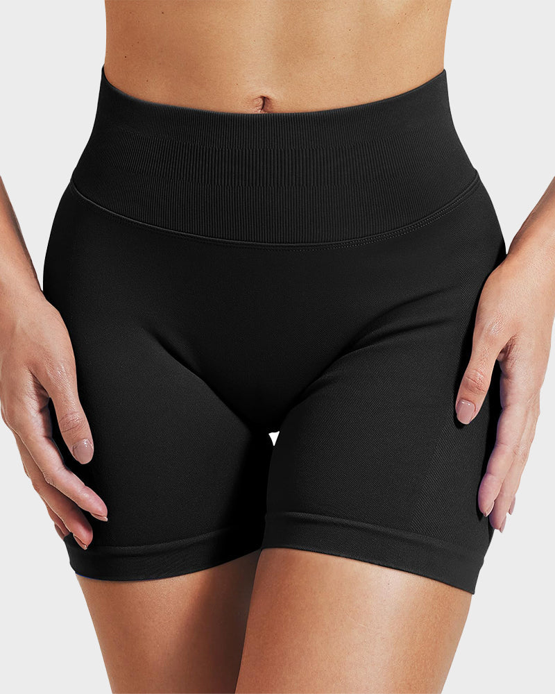 Sculpting High Waist Seamless Yoga Shorts for a Flattering Look