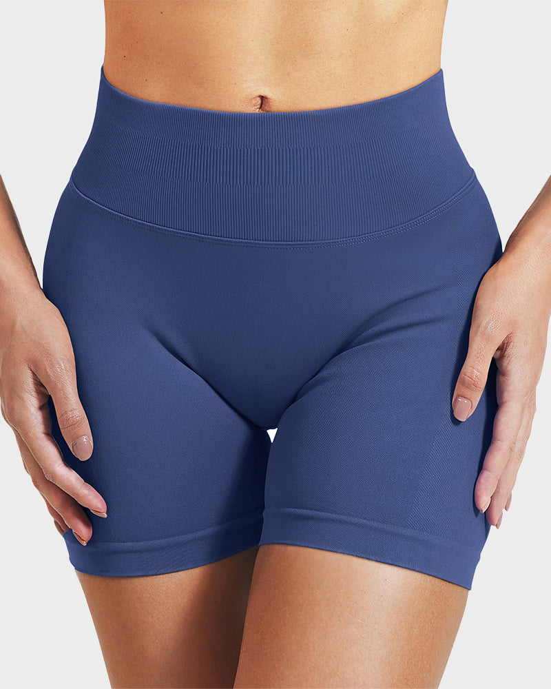 Sculpting High Waist Seamless Yoga Shorts for a Flattering Look