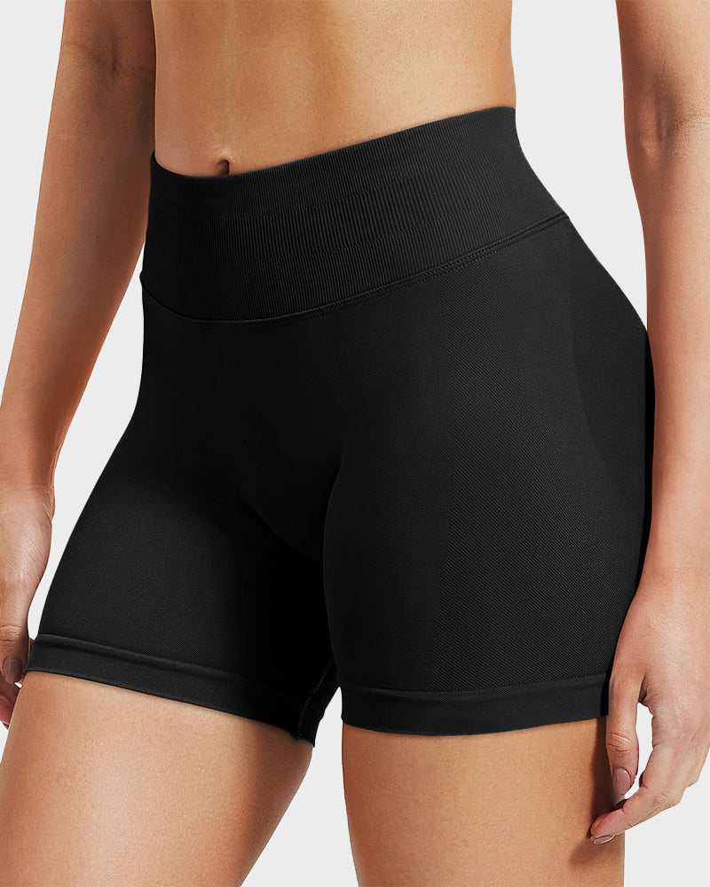 Sculpting High Waist Seamless Yoga Shorts for a Flattering Look