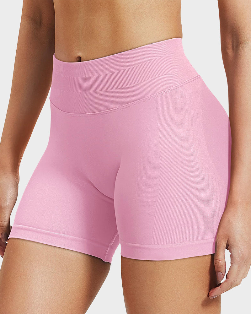 Sculpting High Waist Seamless Yoga Shorts for a Flattering Look