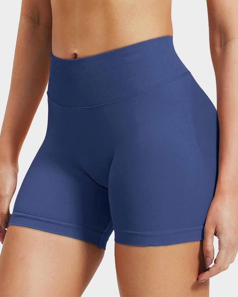 Sculpting High Waist Seamless Yoga Shorts for a Flattering Look