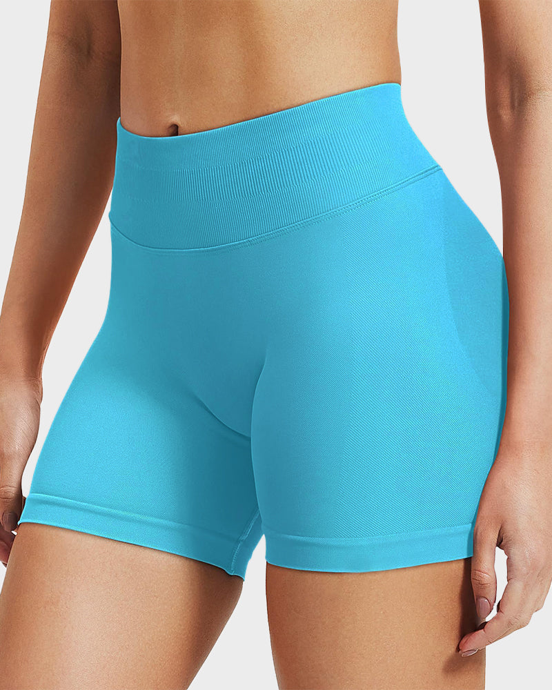 Sculpting High Waist Seamless Yoga Shorts for a Flattering Look