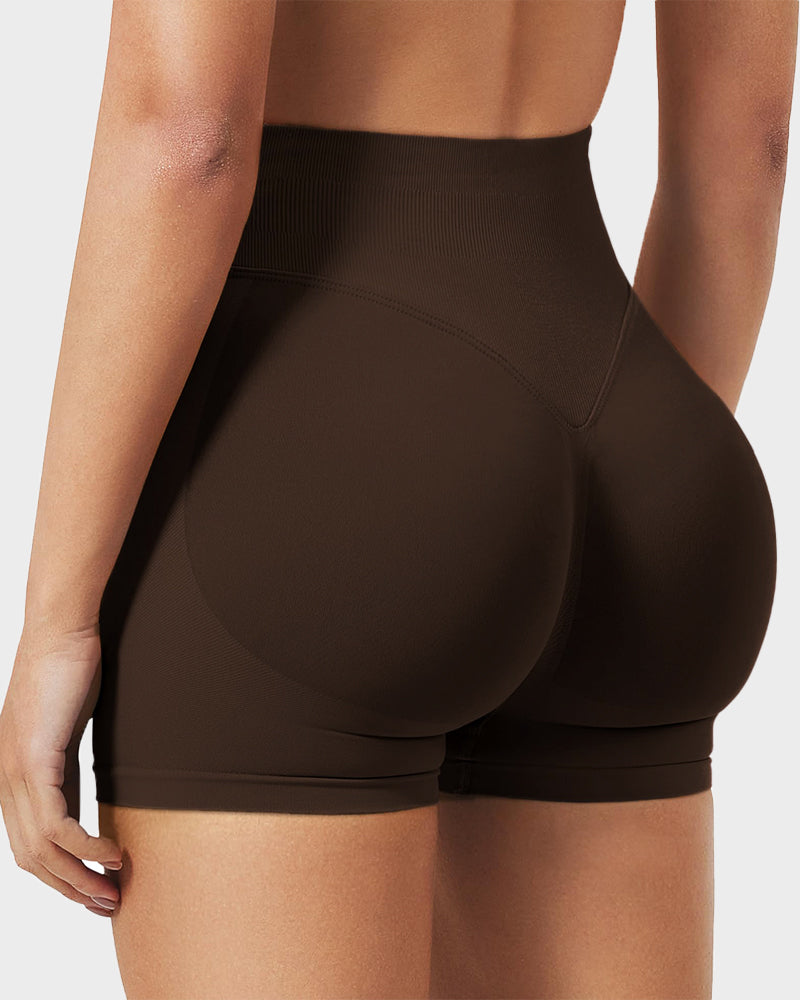 Sculpting High Waist Seamless Yoga Shorts for a Flattering Look