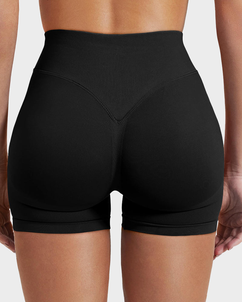 Sculpting High Waist Seamless Yoga Shorts for a Flattering Look