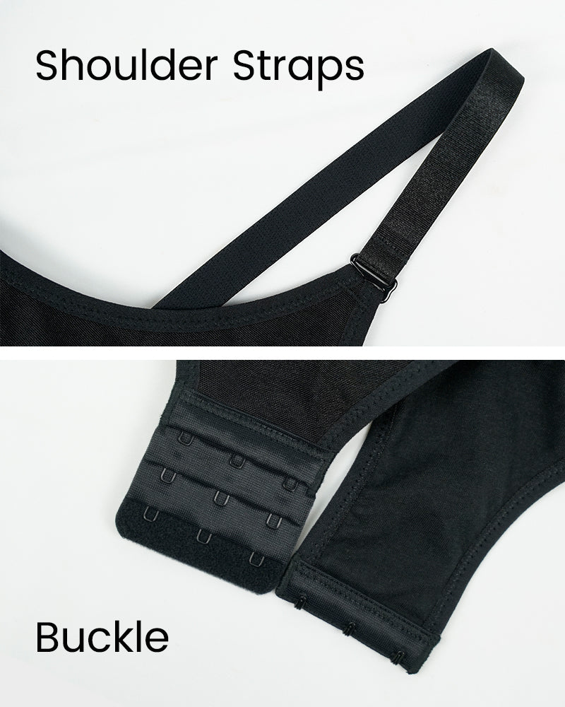 Flawlessly Fit Criss-Cross Mesh Panel Sculpting Bodysuit