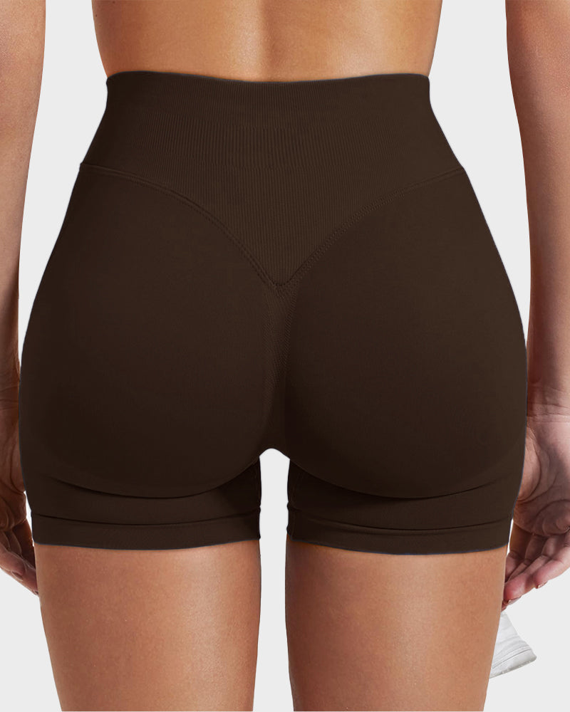 Sculpting High Waist Seamless Yoga Shorts for a Flattering Look