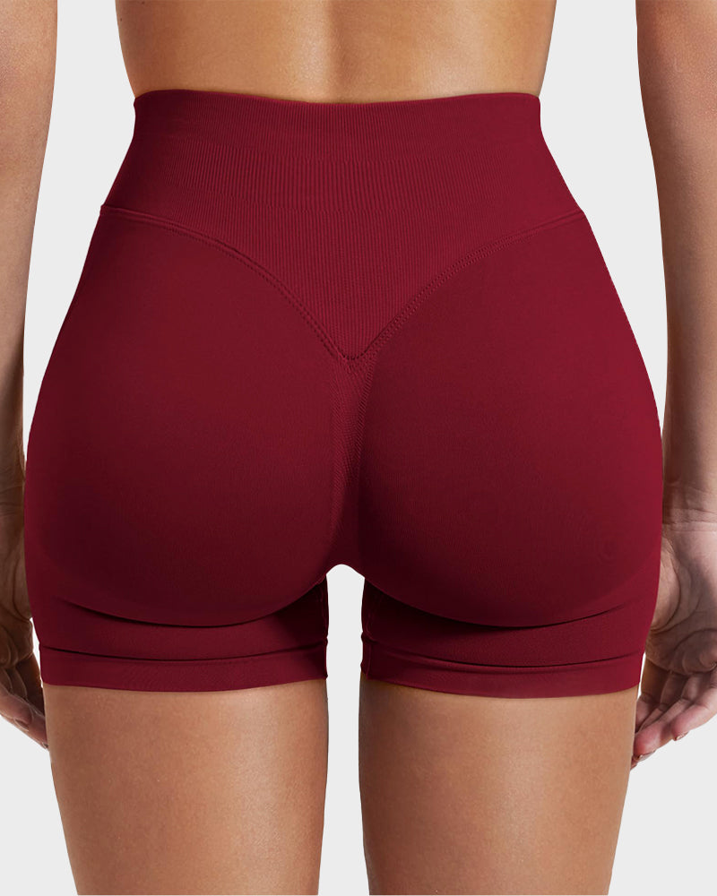 Sculpting High Waist Seamless Yoga Shorts for a Flattering Look