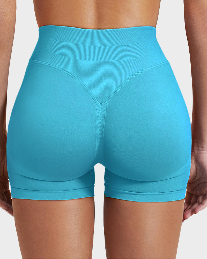 Sculpting High Waist Seamless Yoga Shorts for a Flattering Look