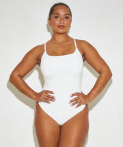Chic Strappy Cami 'Sonny' Adjustable Bodysuit in Coconut Delight
