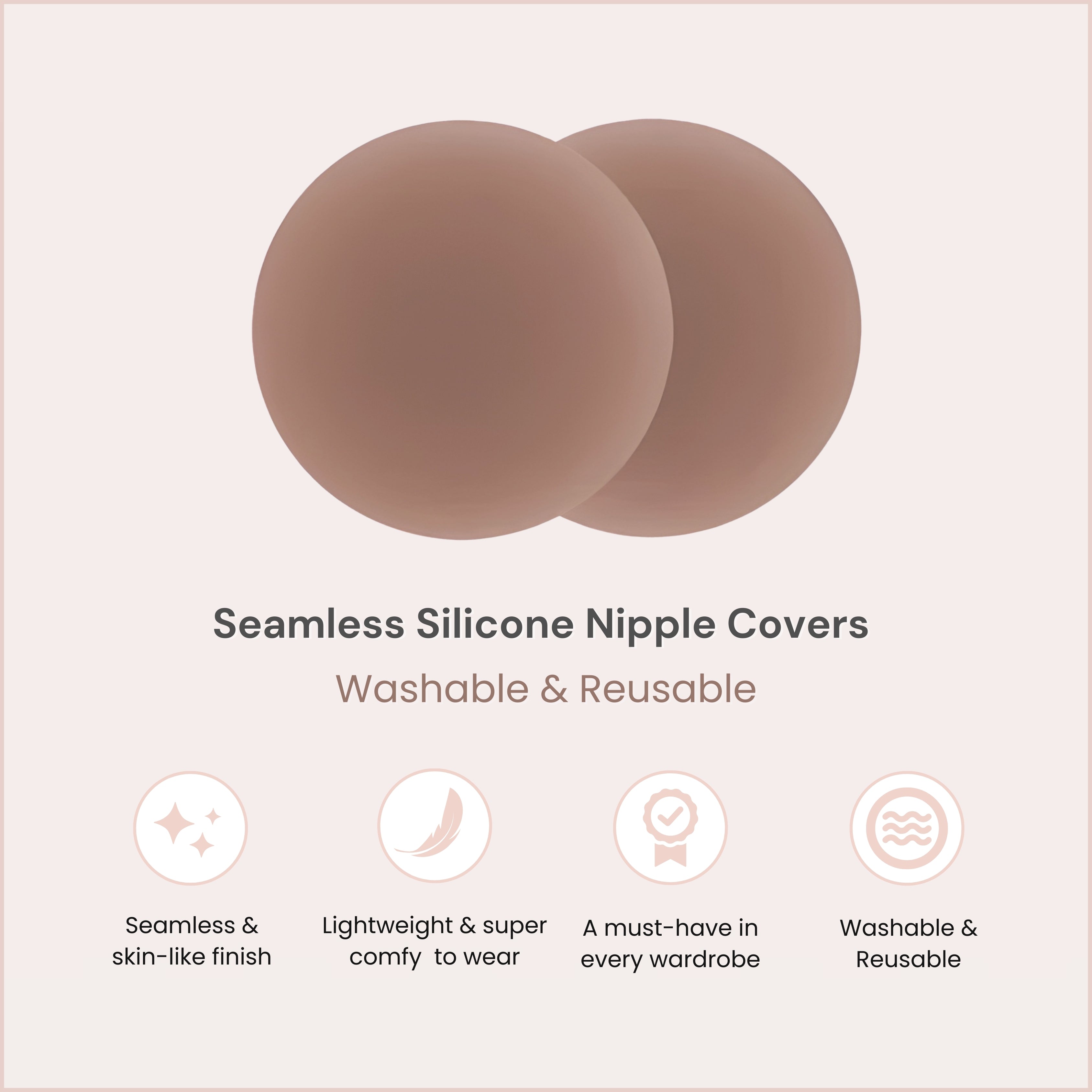 Luxurious Aura Seamless Silicone Nipple Covers for Ultimate Comfort