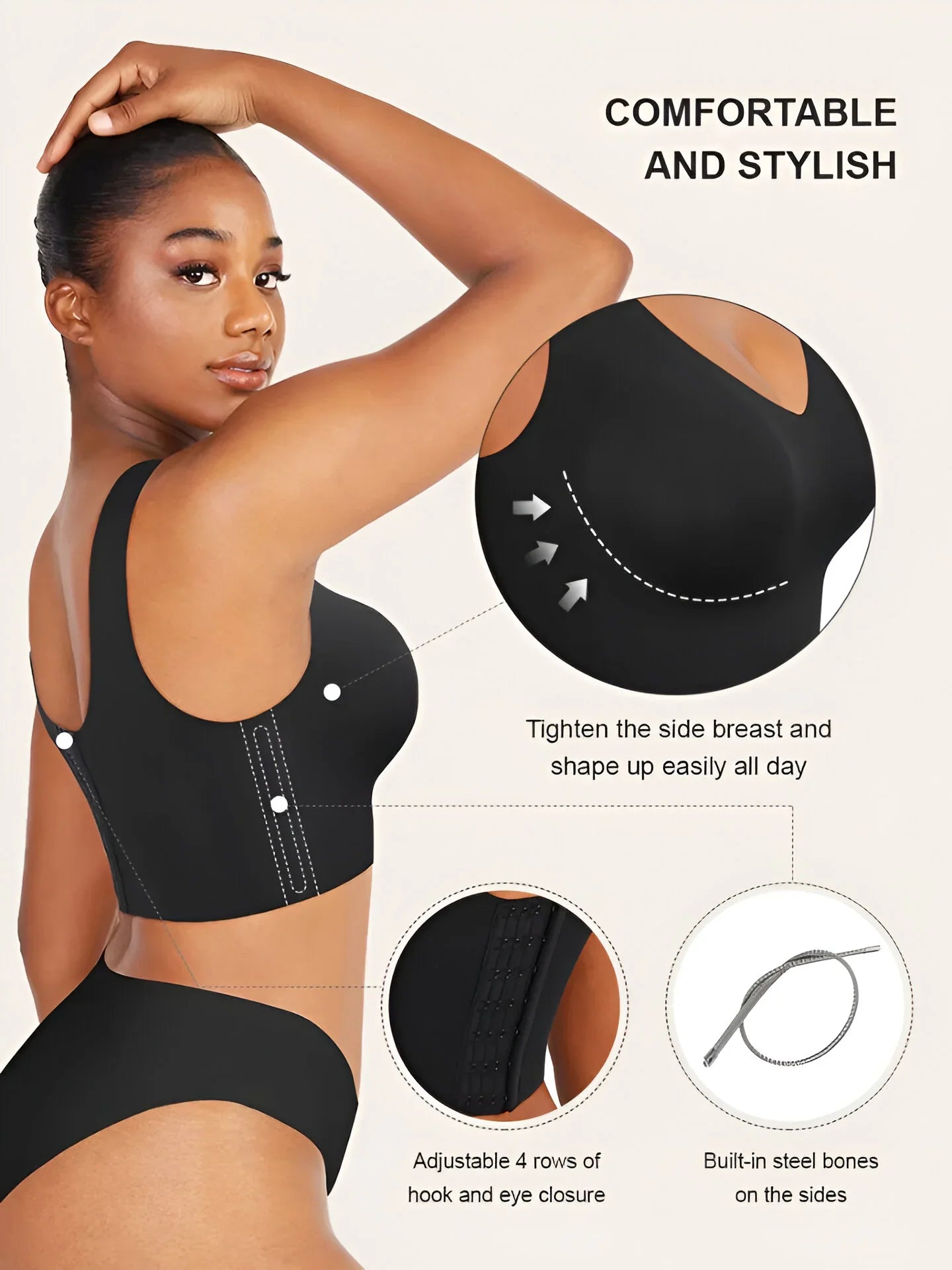 Ultimate Comfort Wireless V-Neck Back-Smoothing Bra™