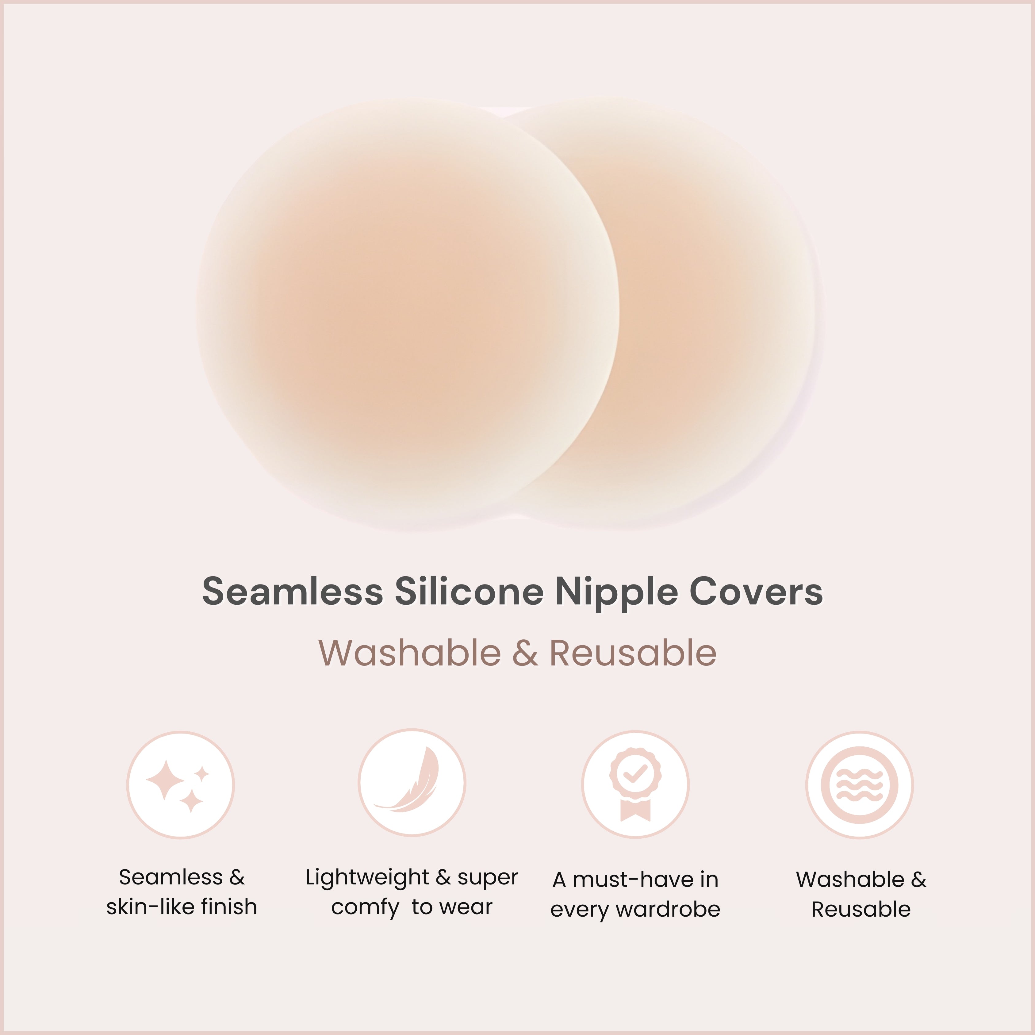Luxurious Aura Seamless Silicone Nipple Covers for Ultimate Comfort