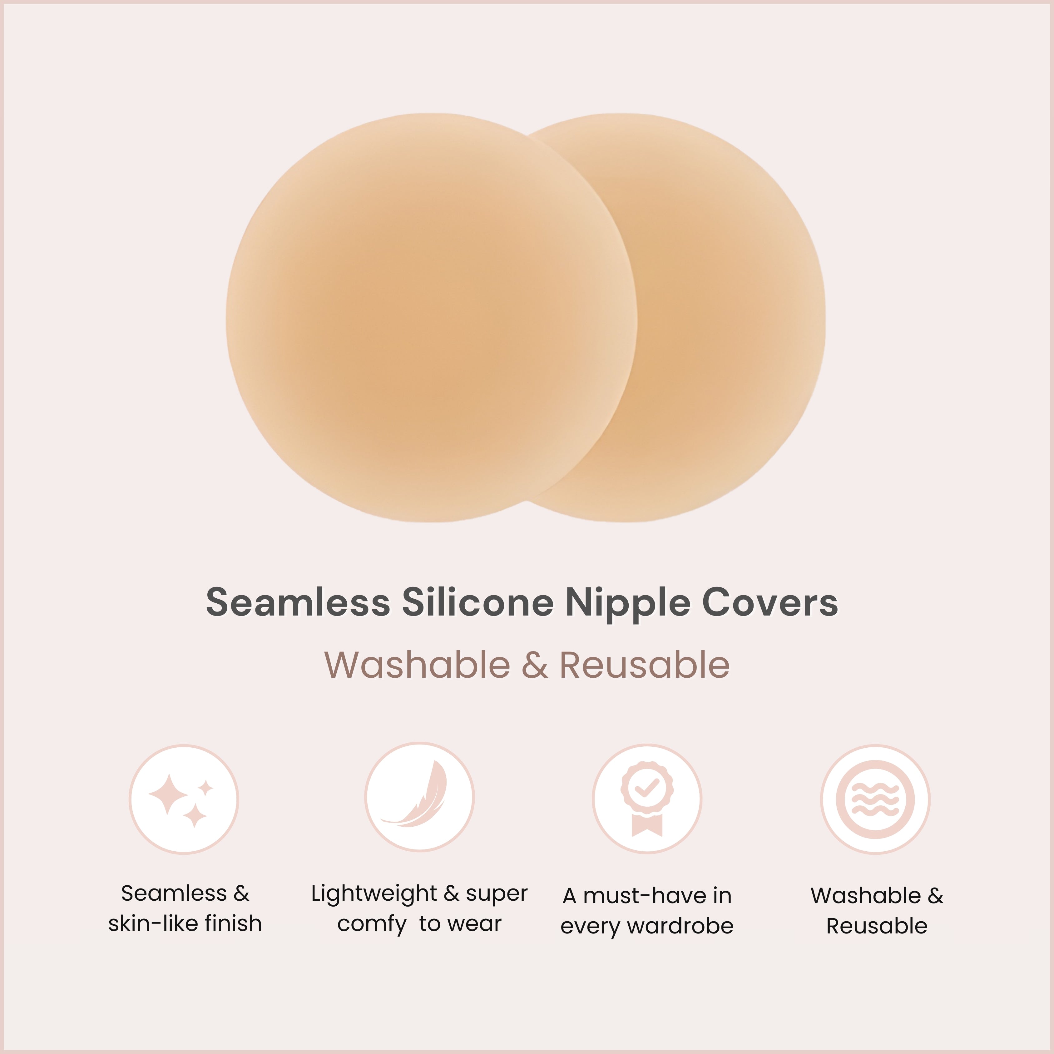 Luxurious Aura Seamless Silicone Nipple Covers for Ultimate Comfort