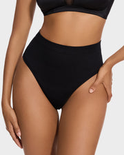 Sleek Mid-Waist Tummy Control Thong Set (2 Pack)