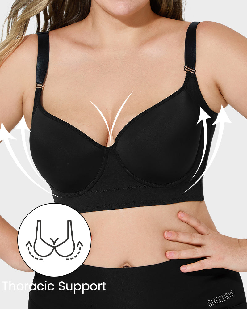 Elevate Your Figure with the SheCurve® Push-Up Longline Smoothing Bra