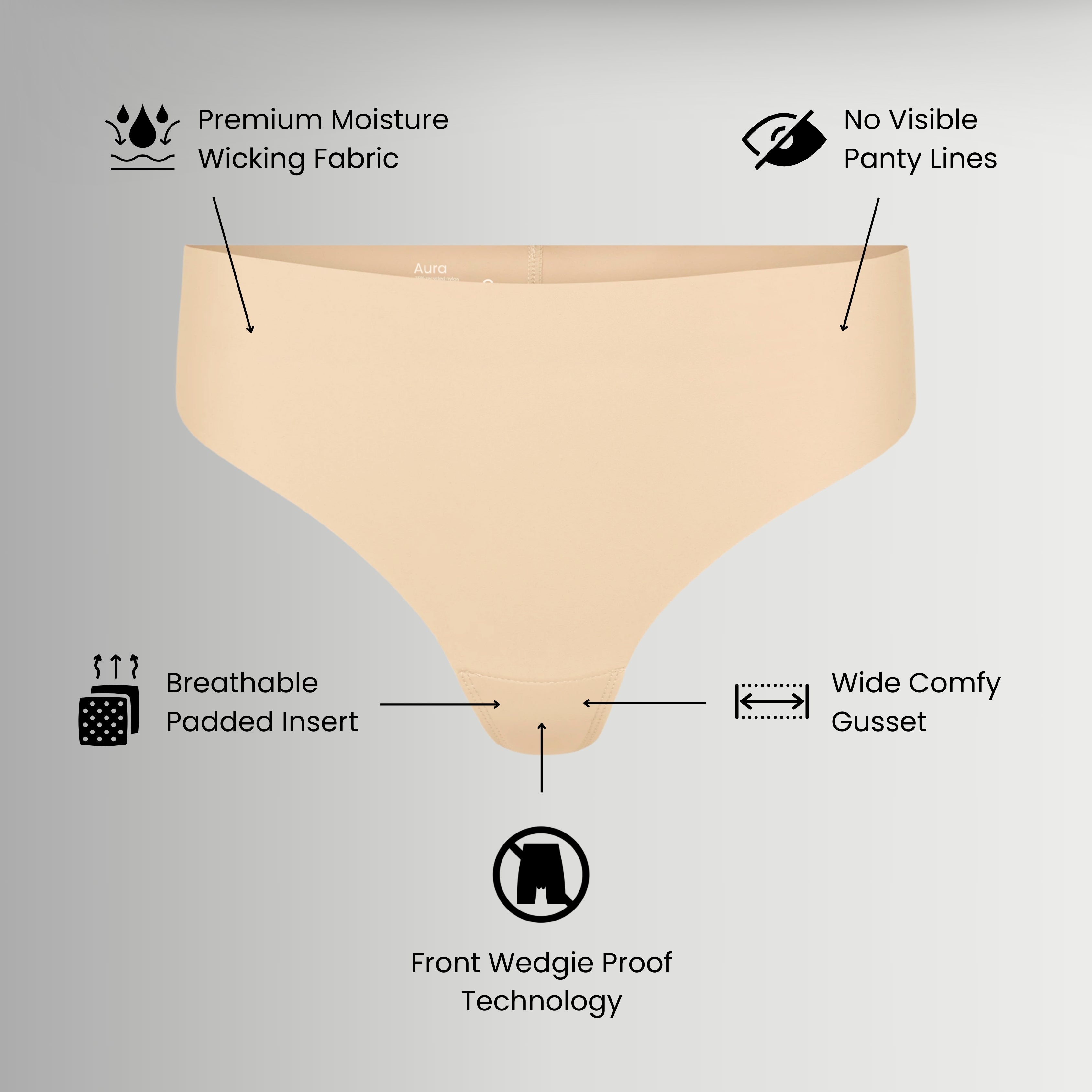 Aura High Rise Everyday Thong: Comfort Meets Style