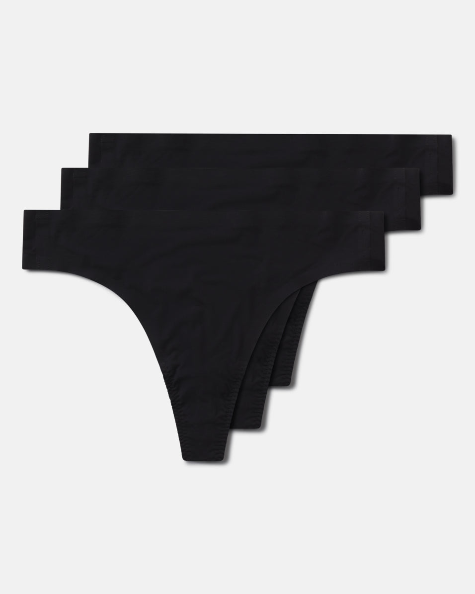 Experience Ultimate Comfort: SPANXsmooth™ Fit-To-You Modal Thong 3-Pack Box