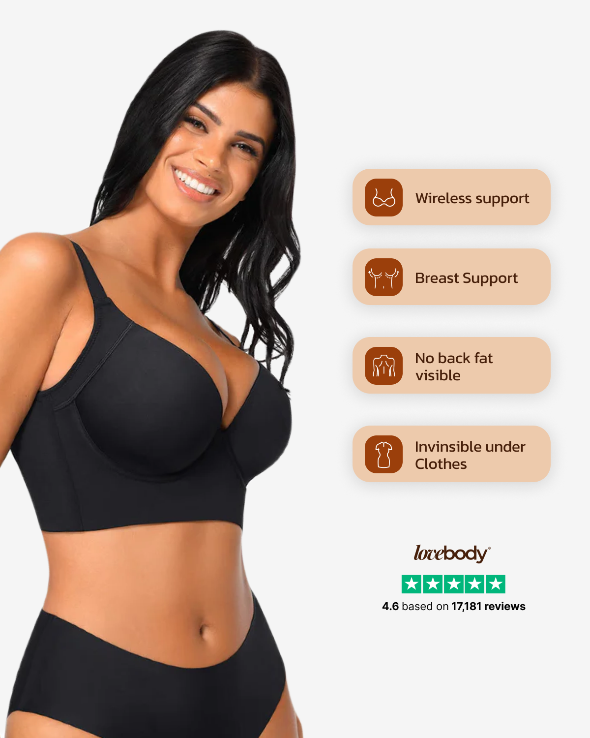 Seamless Back Support Shaping Bra™