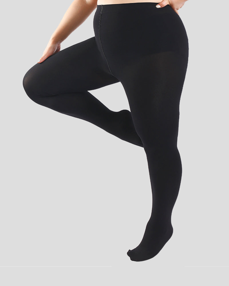 Curvy Confidence: High Waist Stretchy Black Leggings for Every Body