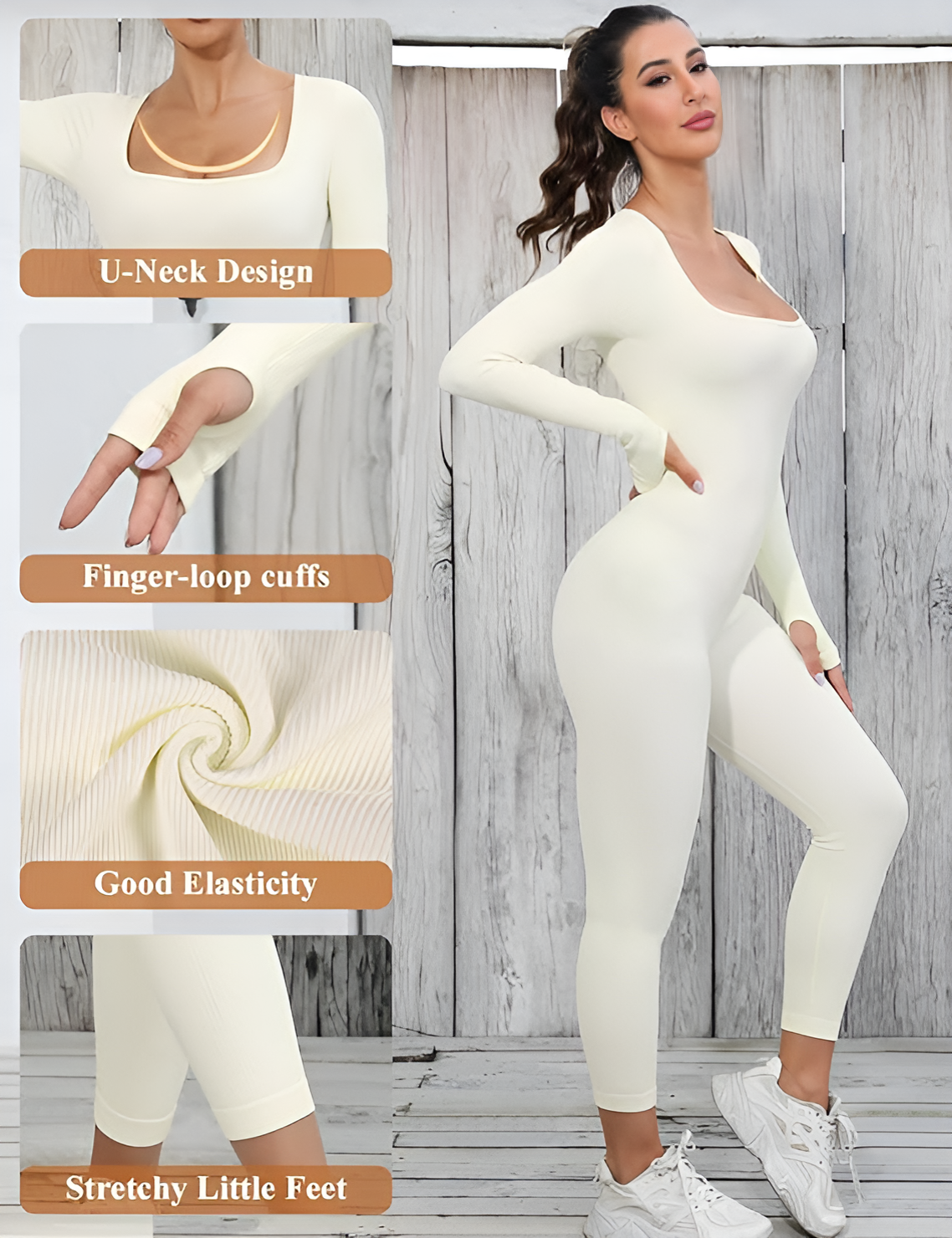 Sofy Stylish Long Sleeve All-in-One Jumpsuit