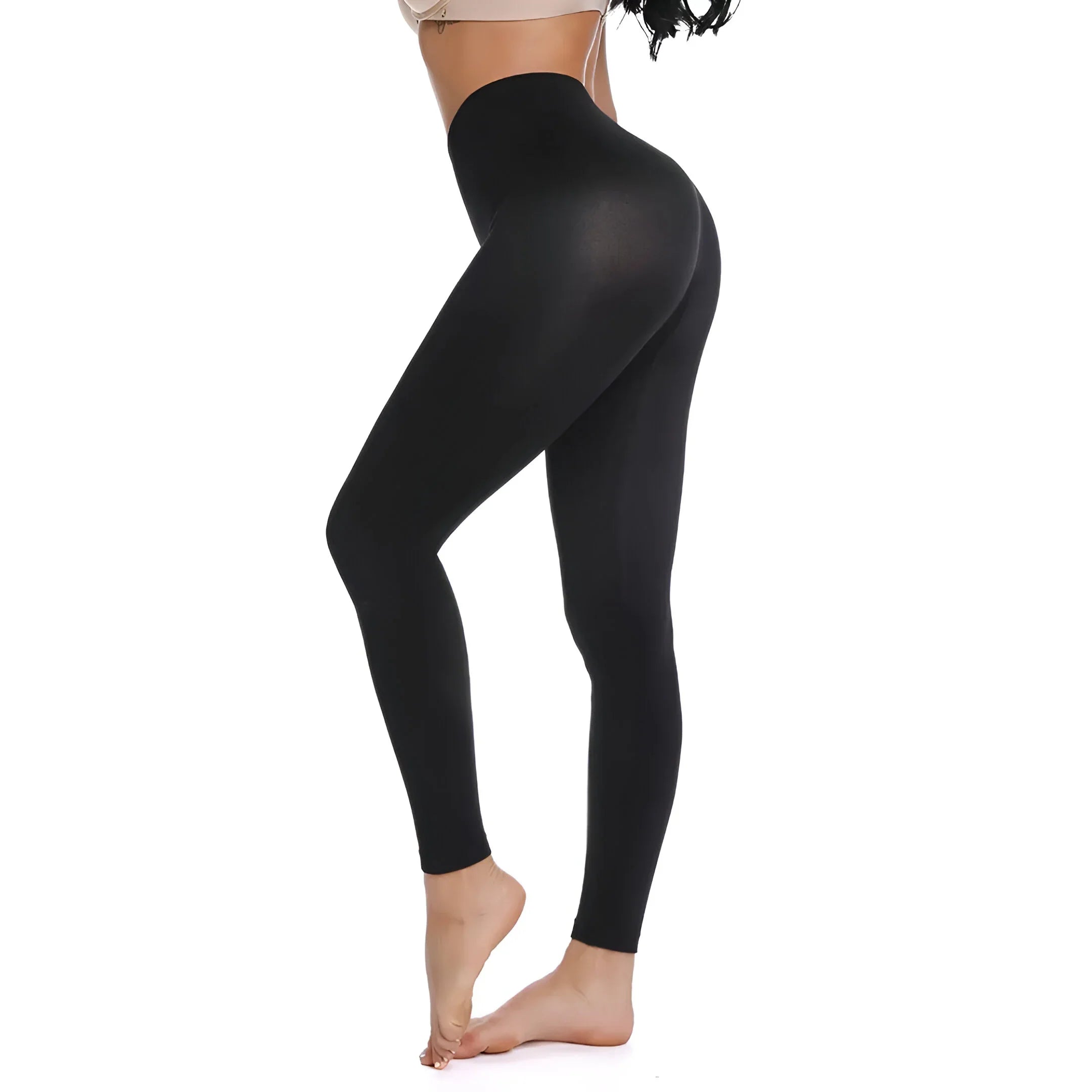 Sculpting High-Rise Black Leggings for Ultimate Comfort™