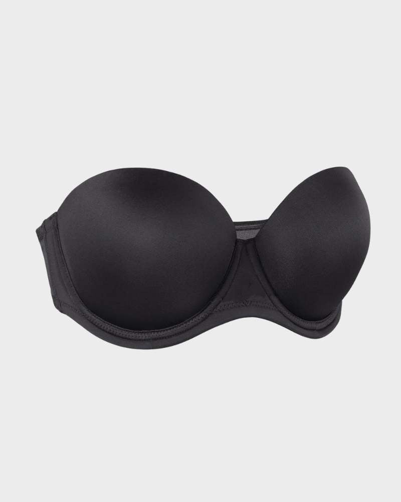 Chic Underwire Bandeau Bra with Adjustable Straps for Ultimate Versatility