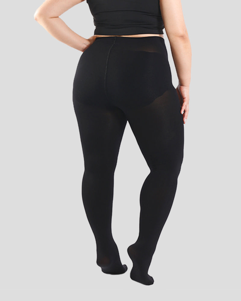 Curvy Confidence: High Waist Stretchy Black Leggings for Every Body