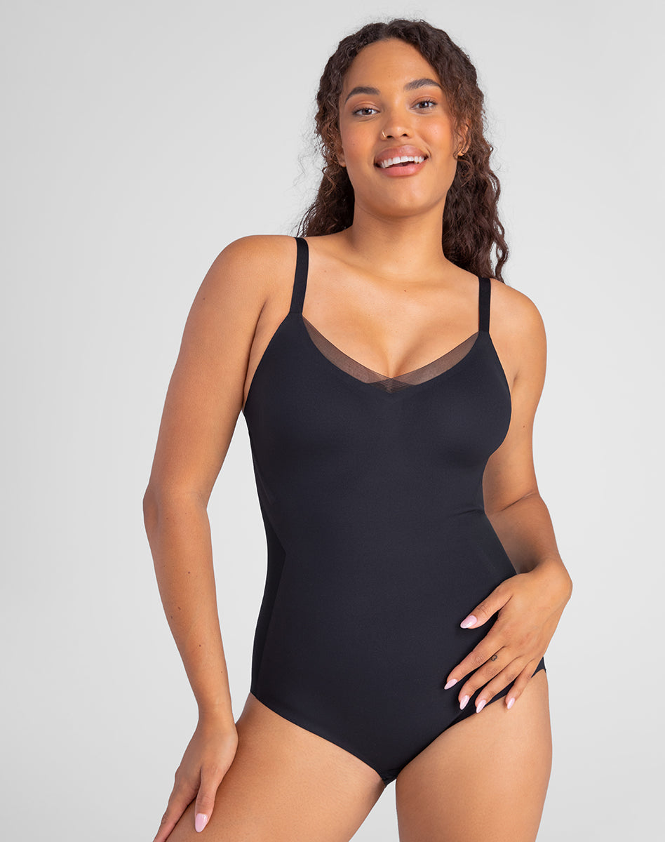 Chic CrossOver Cami Bodysuit for Effortless Style