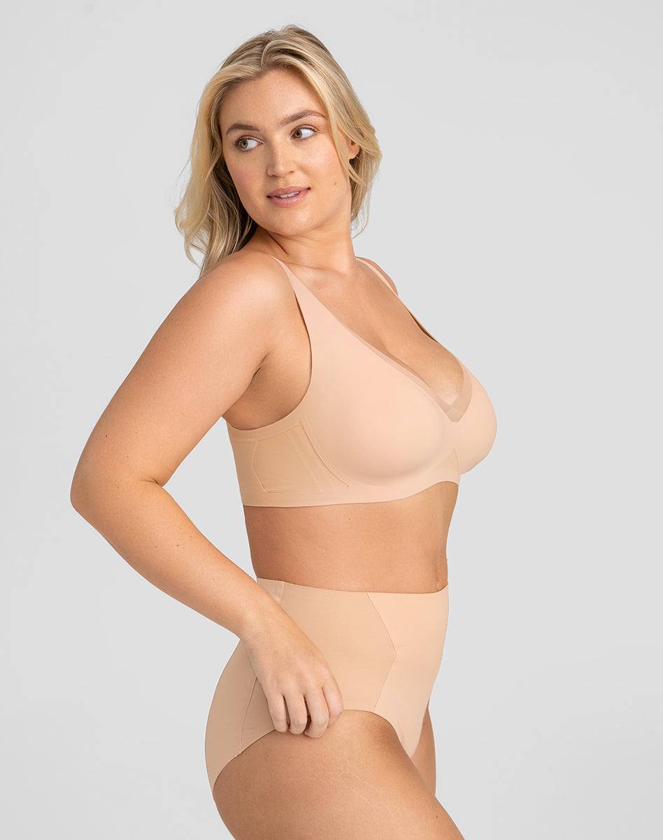 Elevate Your Comfort with the CrossOver V-Neck Bra!