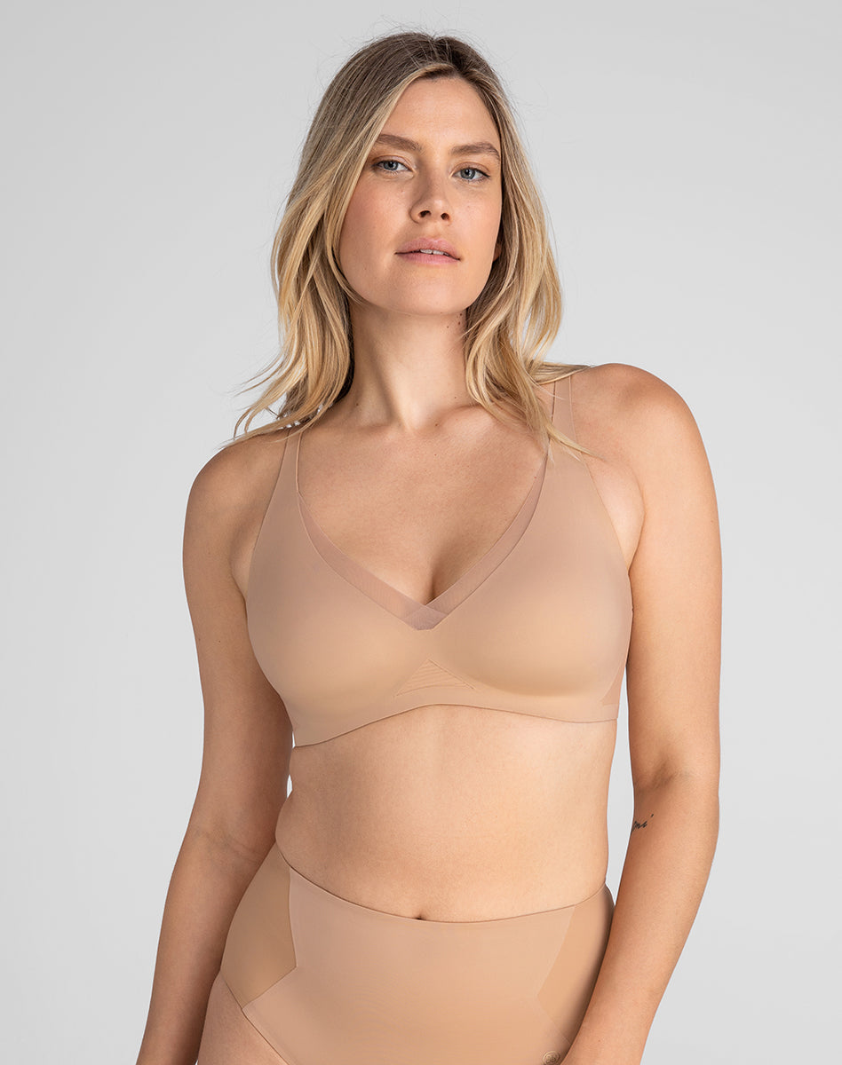 Elevate Your Comfort with the CrossOver V-Neck Bra!