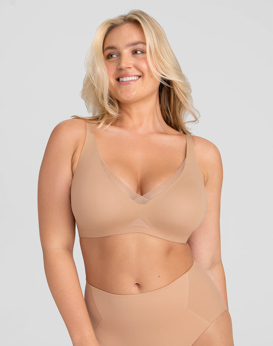 Elevate Your Comfort with the CrossOver V-Neck Bra!