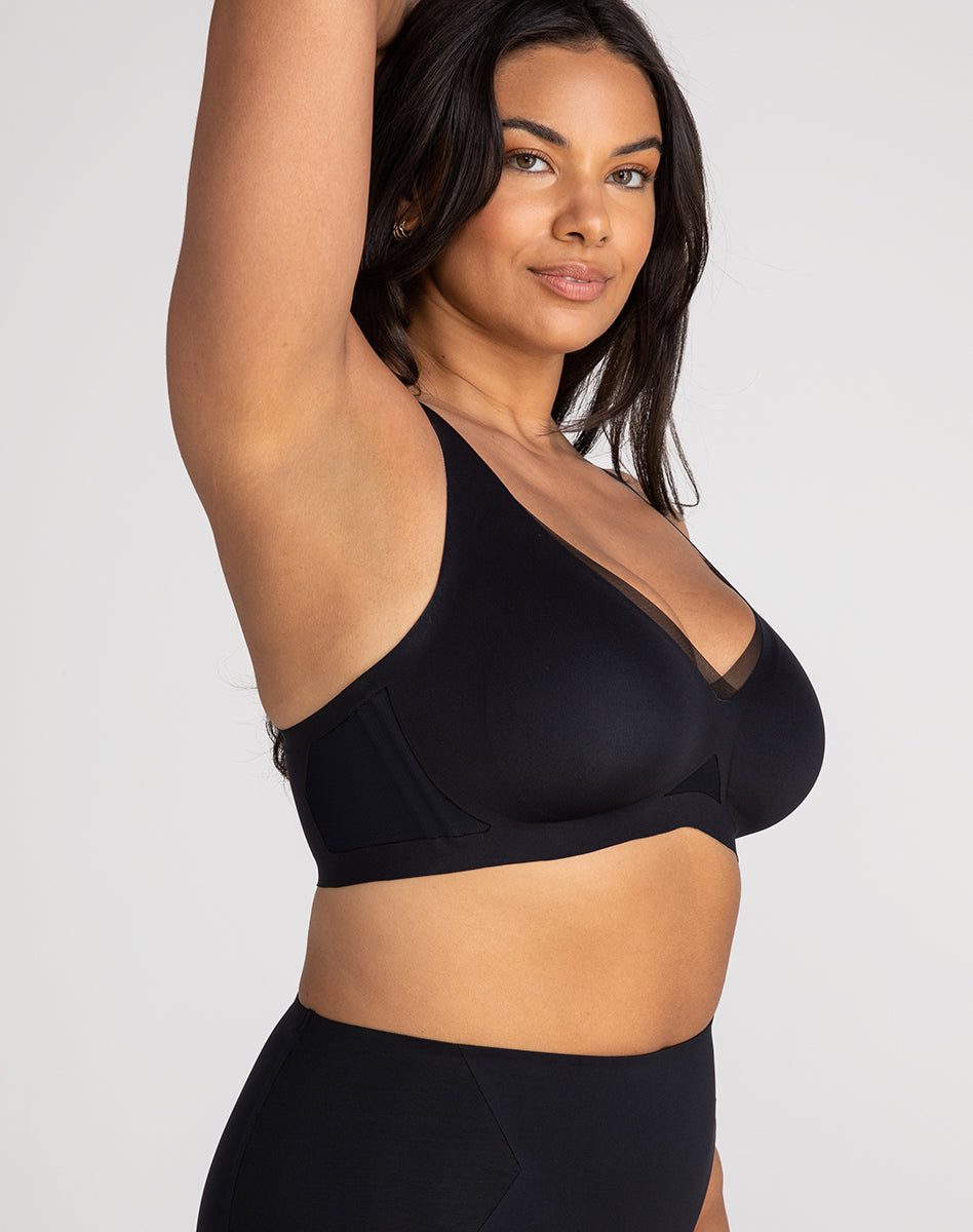 Elevate Your Comfort with the CrossOver V-Neck Bra!