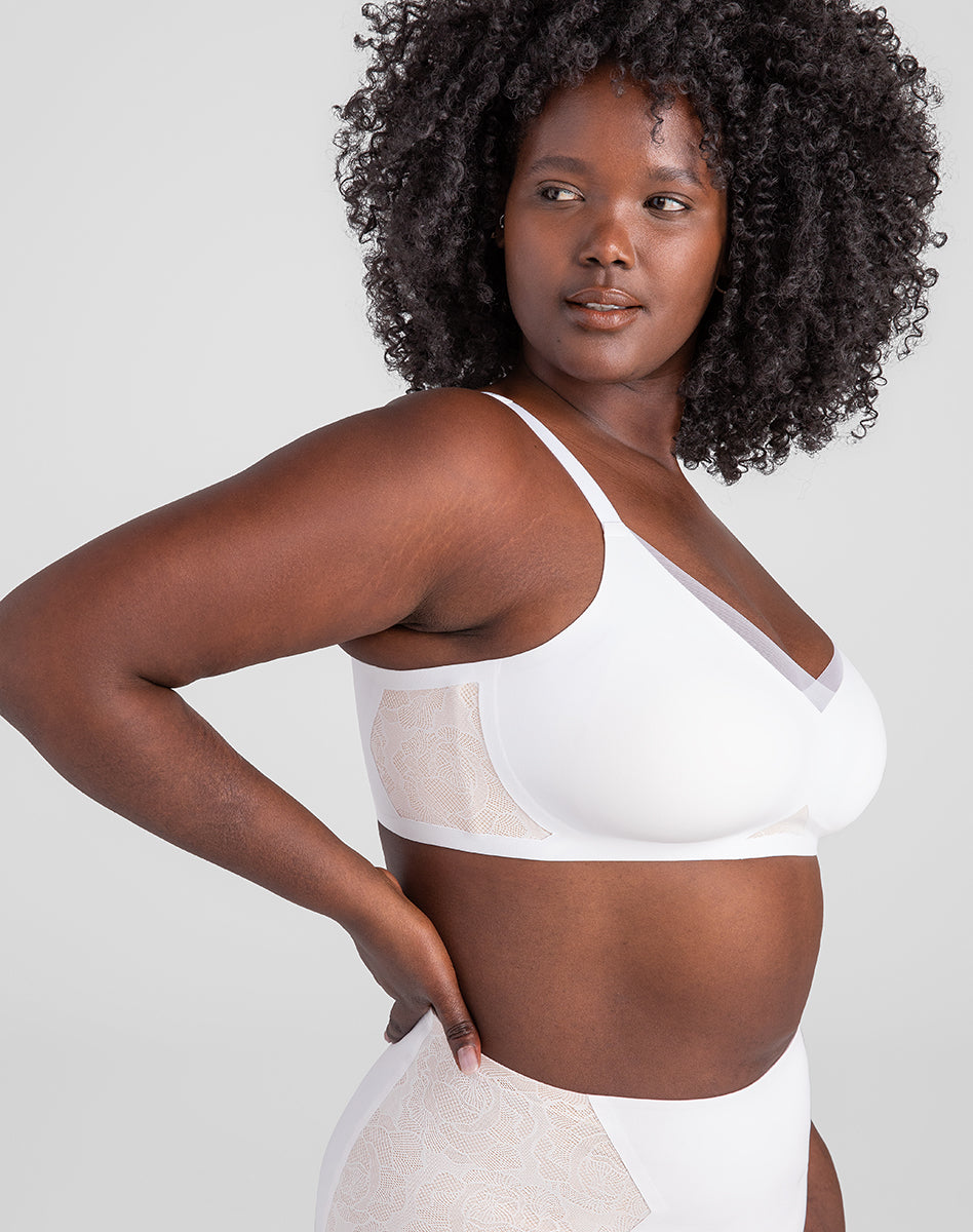 Elegant CrossOver Lace Bra for a Stunning Silhouette