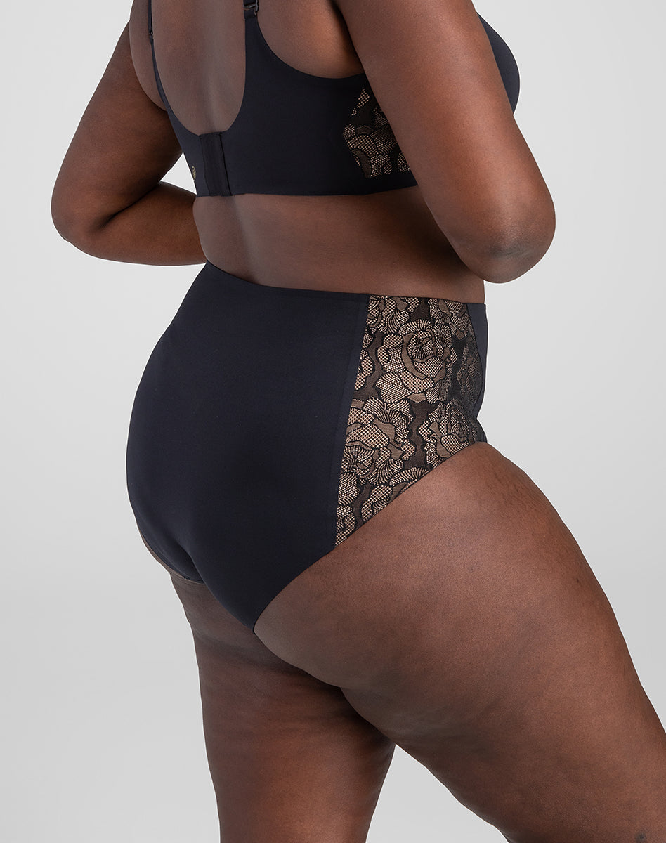 Elegant Lace CrossOver Briefs