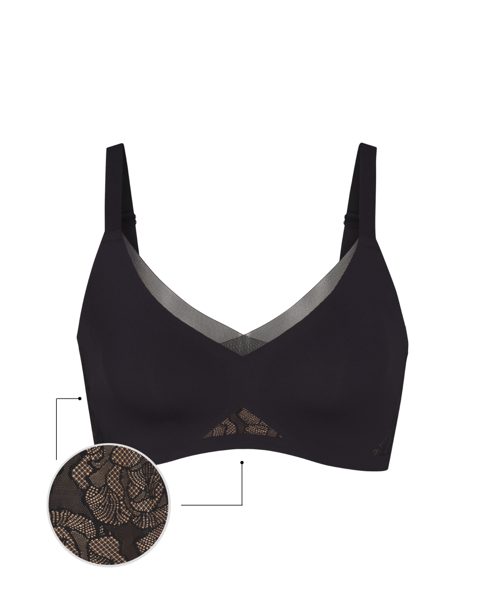 Elegant CrossOver Lace Bra for a Stunning Silhouette