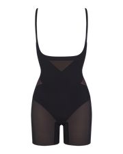 Sleek Open-Bust Mid-Thigh Shaper Bodysuit for Effortless Elegance