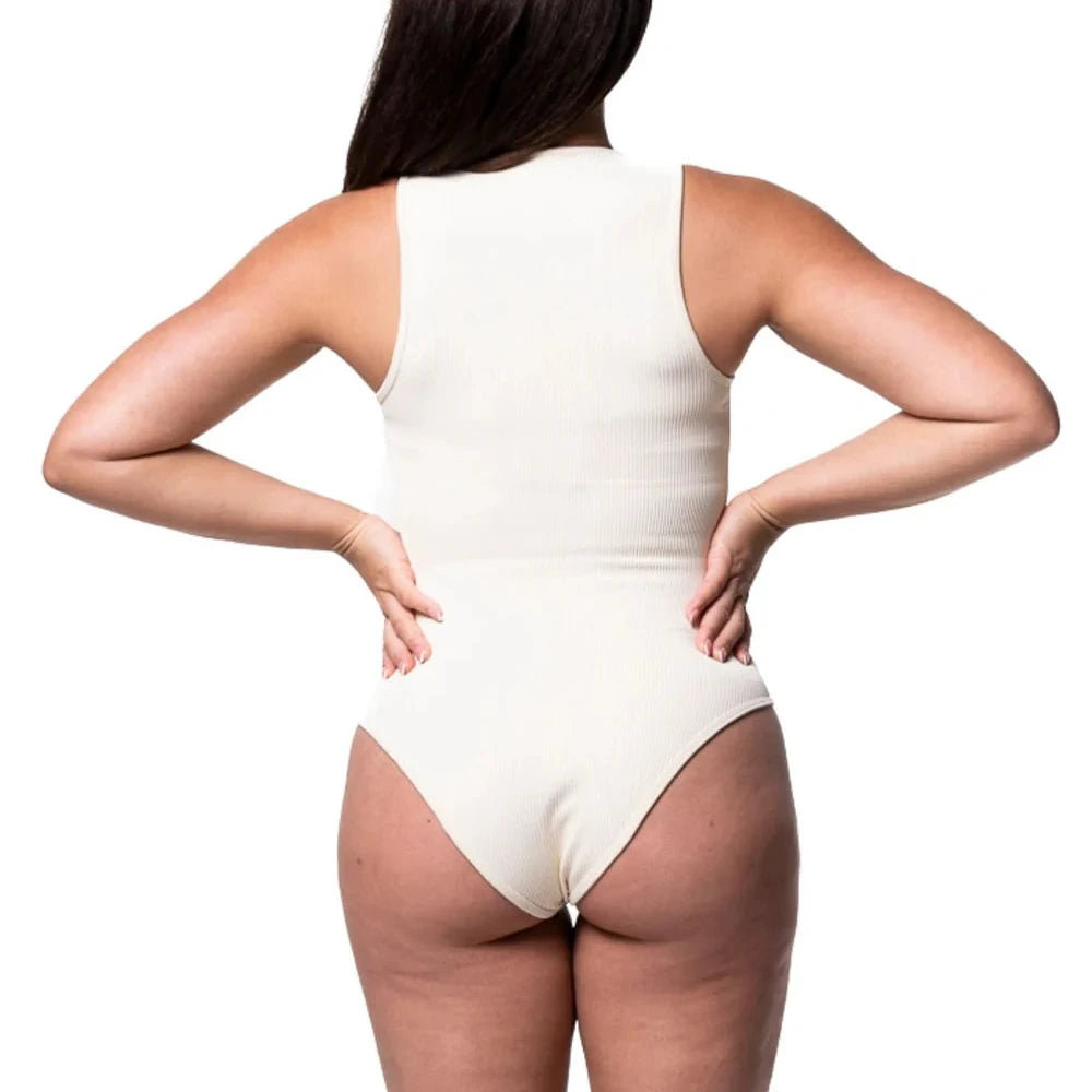 The Everyday Square Ribbed Thong Bodysuit