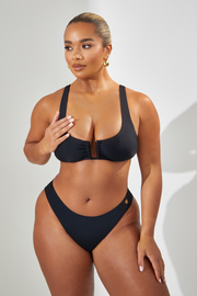 Chic Balconette U-Front Bikini Top for Effortless Style