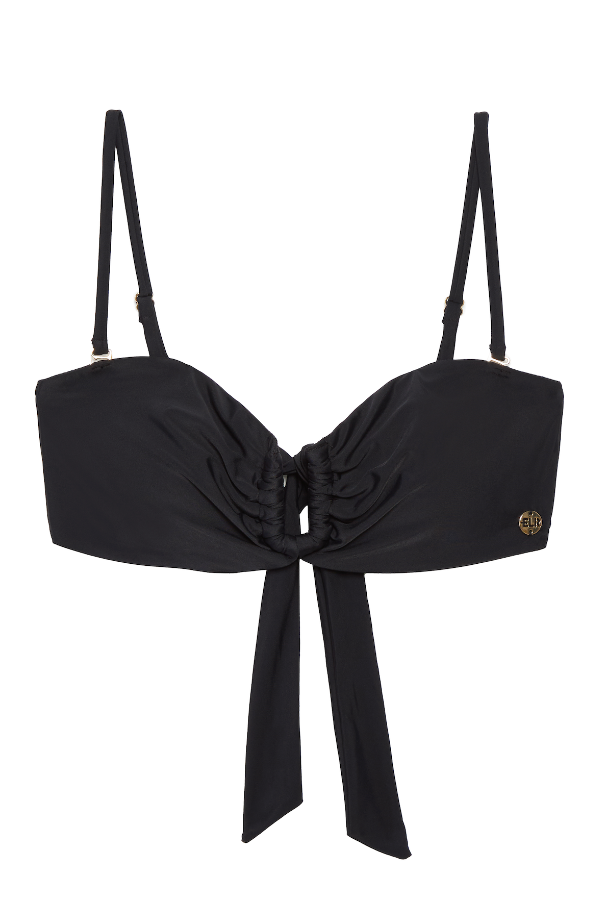 Chic Bandeau U-Front Bikini Top with Removable Straps