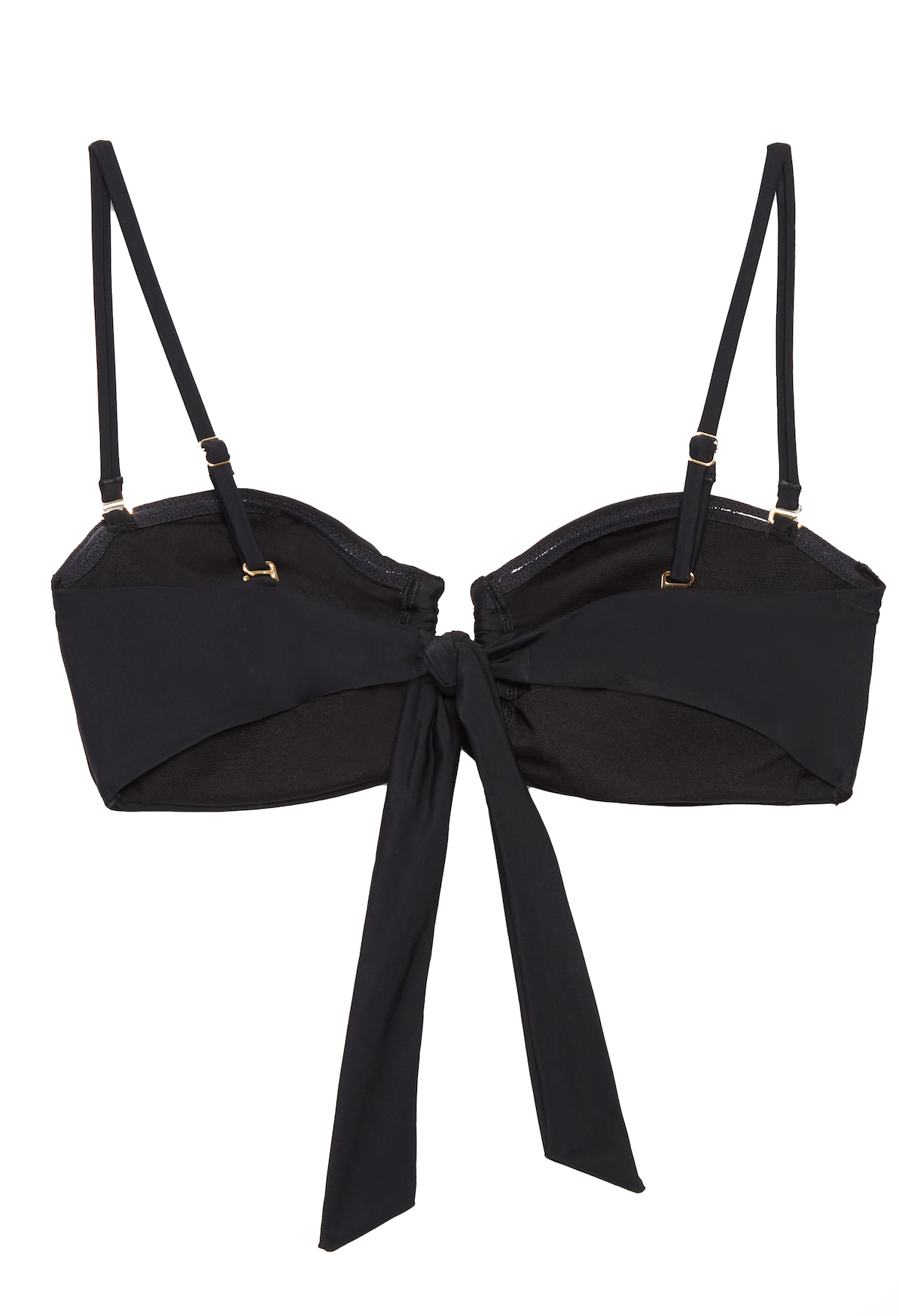 Chic Bandeau U-Front Bikini Top with Removable Straps