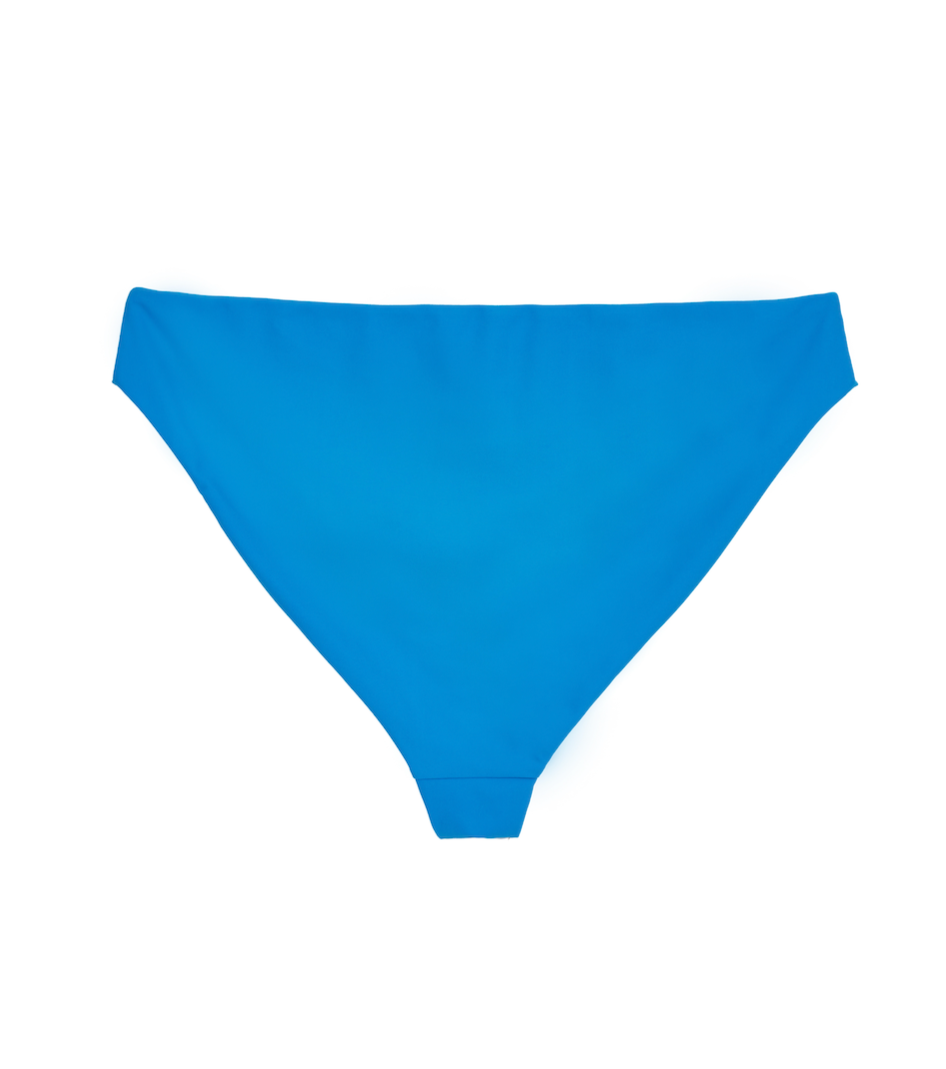 Trendy Ibiza Blue Low-Rise Full-Coverage Bikini Bottoms for the Stylish Hipster