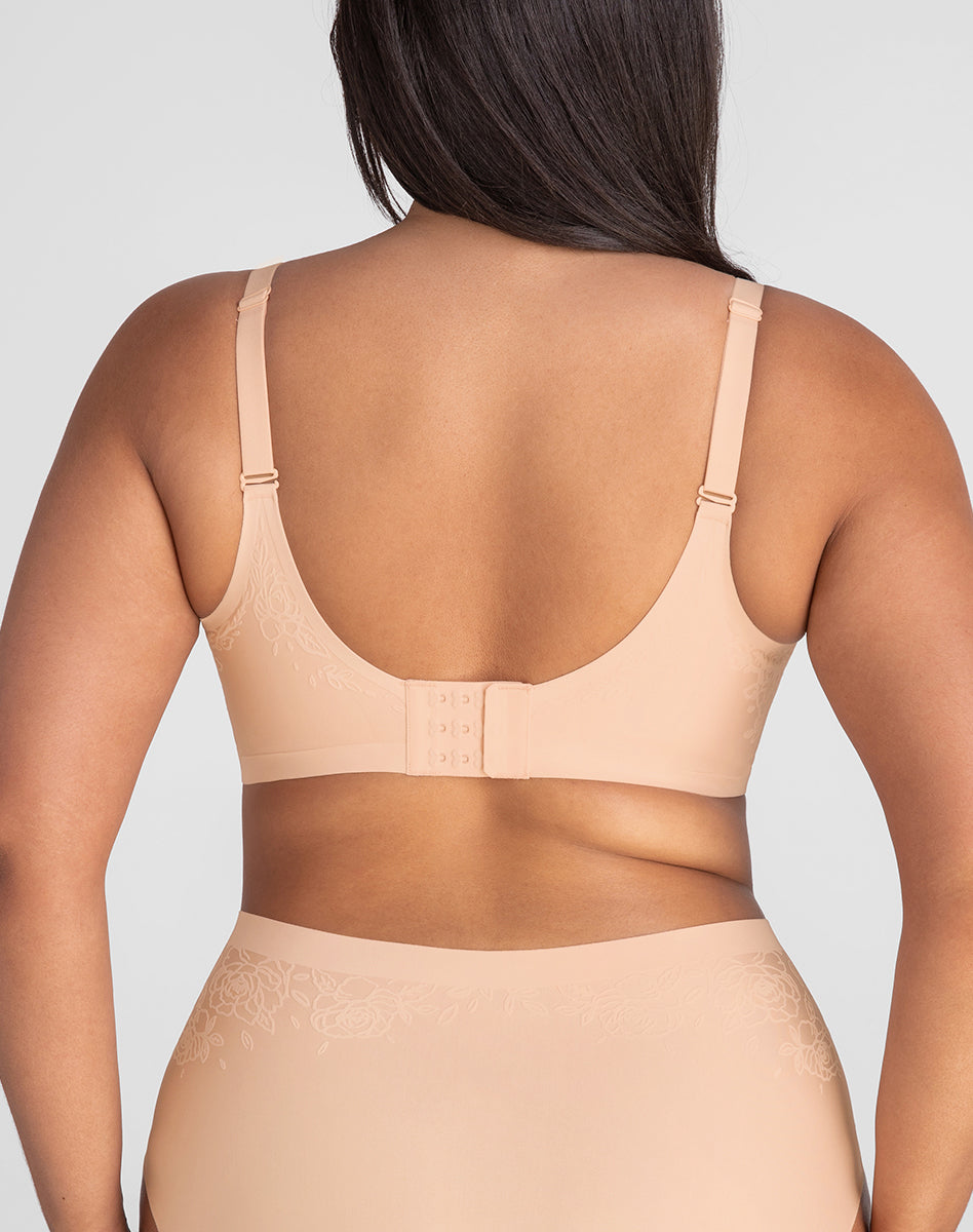 Elegant Silhouette Roses Bra