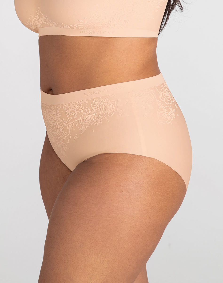 Elegant Silhouette Rose Underwear