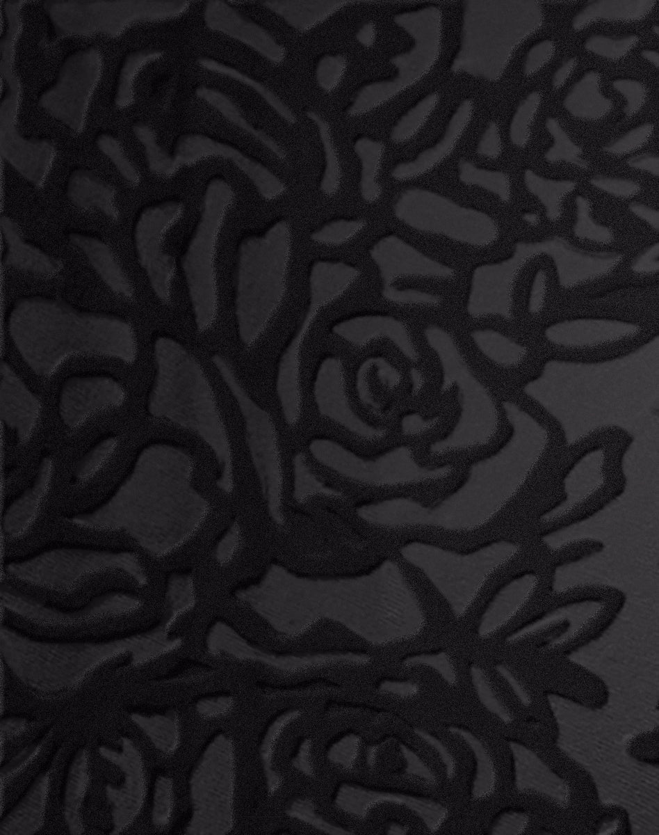 Elegant Silhouette Roses Bra