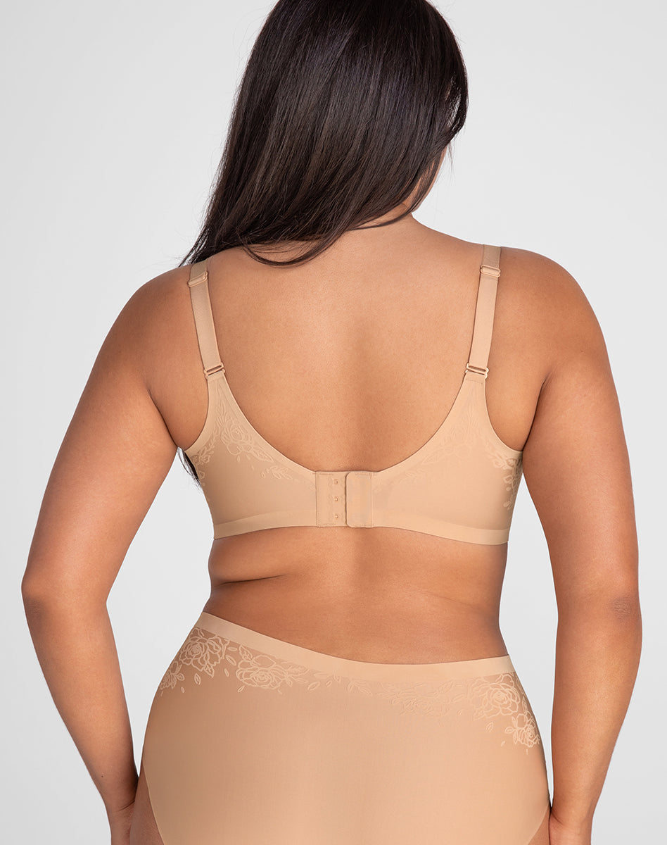 Elegant Silhouette Roses Bra