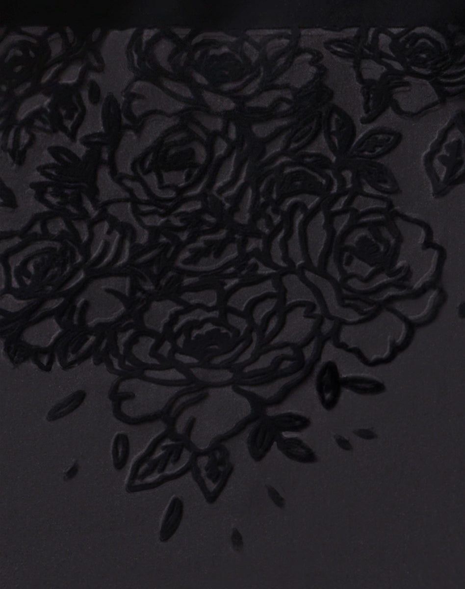 Elegant Silhouette Rose Underwear