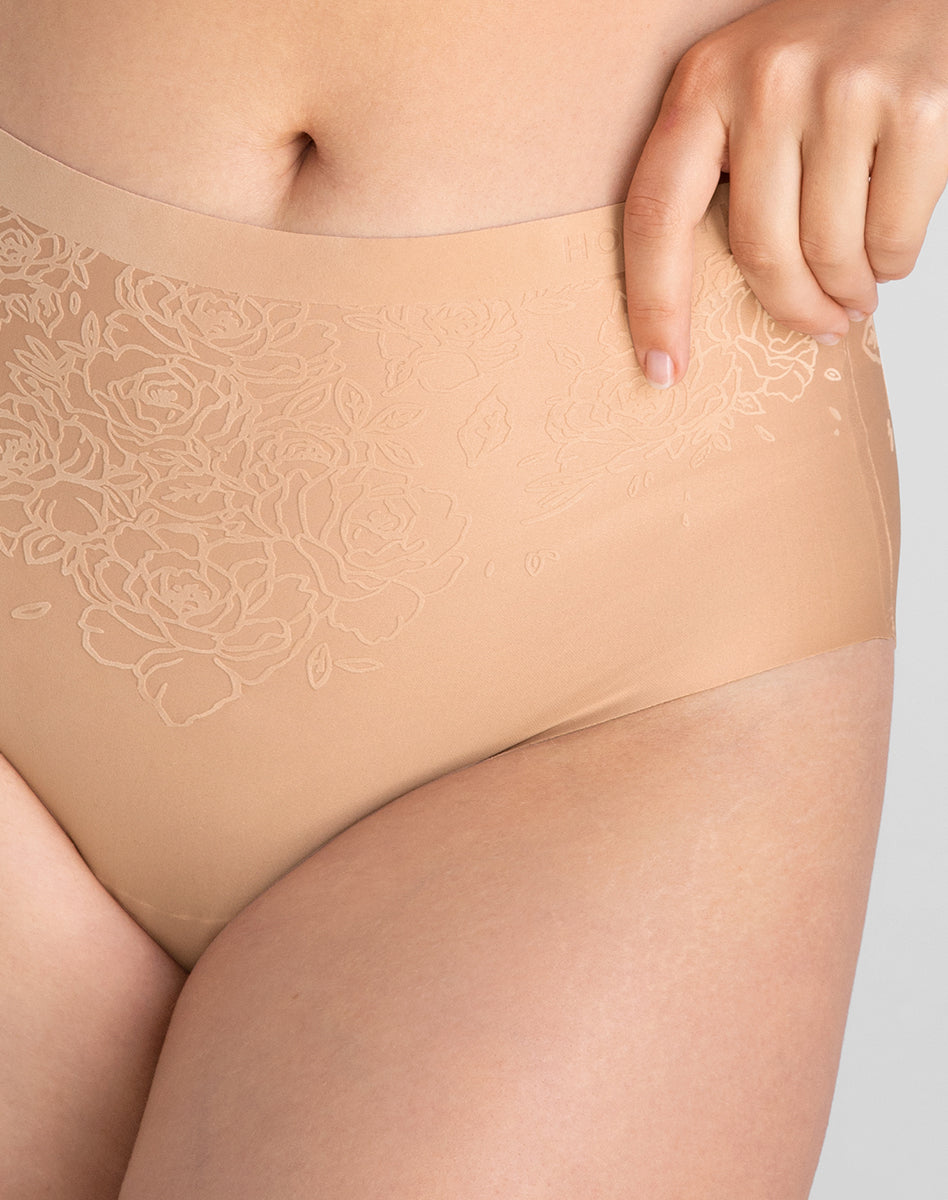 Elegant Silhouette Rose Underwear